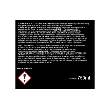 Tess Glass Detailing Fluid Nettoyant Vitres 750ml
