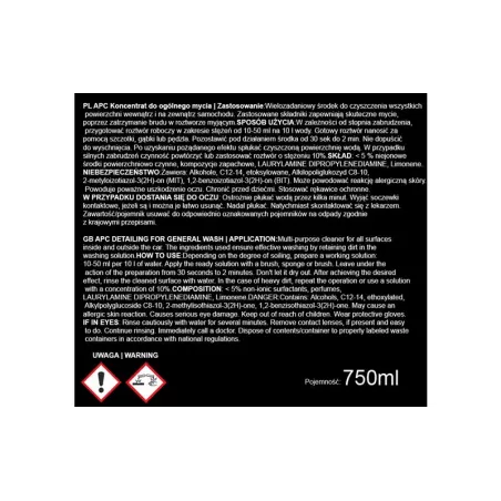 Tess Apc All Purpose Cleaner Concentrate 750ml
