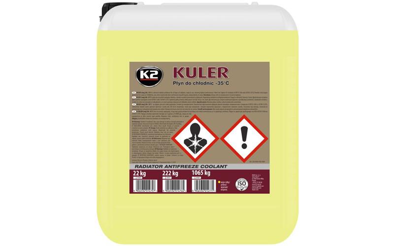 K2 Kuler Liquide de Refroidissement -35°C 20kg Hoat (Jaune)