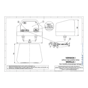 Number Plate Lighting (Neon) (LED) White 12 / 24V Universal