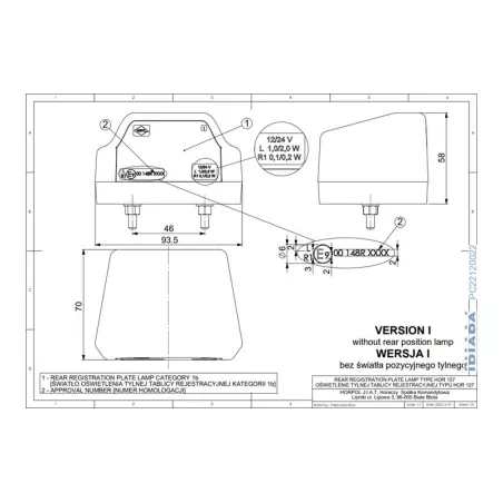 Number Plate Lighting (Neon) (LED) White 12 / 24V Universal