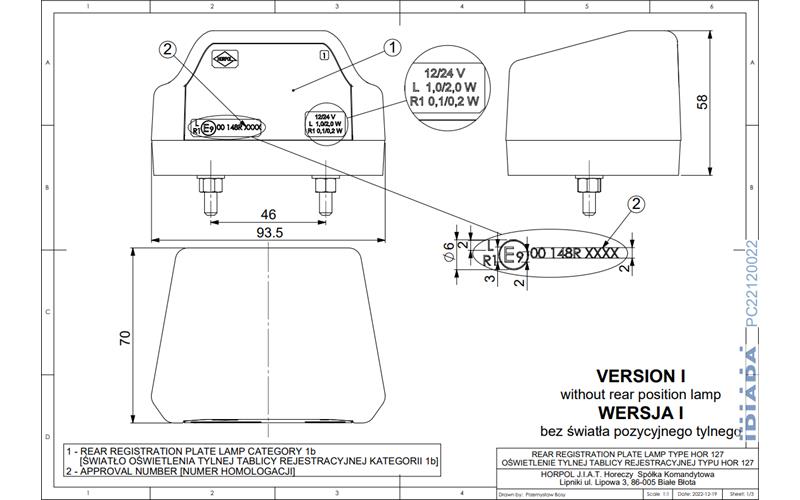 Kennzeichenbeleuchtung (Neon) (LED) Weiß 12 / 24V Universal
