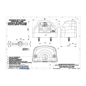 Luz de MatrÍcula - Pequeña (LED) Blanca 12 / 24V Universal