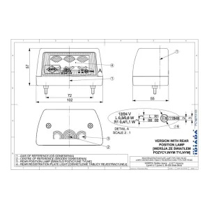 Number Plate Lighting (LED) White 12 / 24V Universal