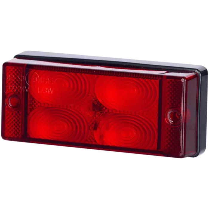ФОНАРЬ СТОП-СИГНАЛА (LED) КРАСНЫЙ 12 / 24V УНИВЕРСАЛЬНАЯ