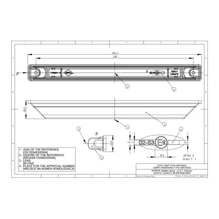 Brake Lamp (LED) Red 12 / 24V Universal