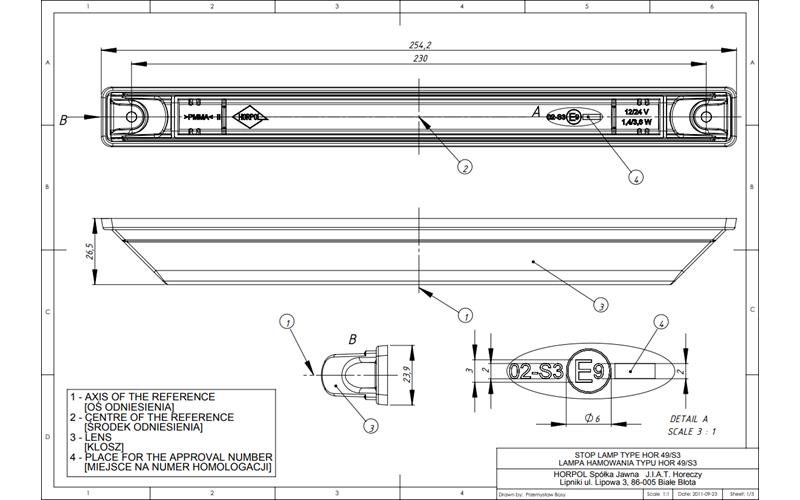 Brake Lamp (LED) Red 12 / 24V Universal