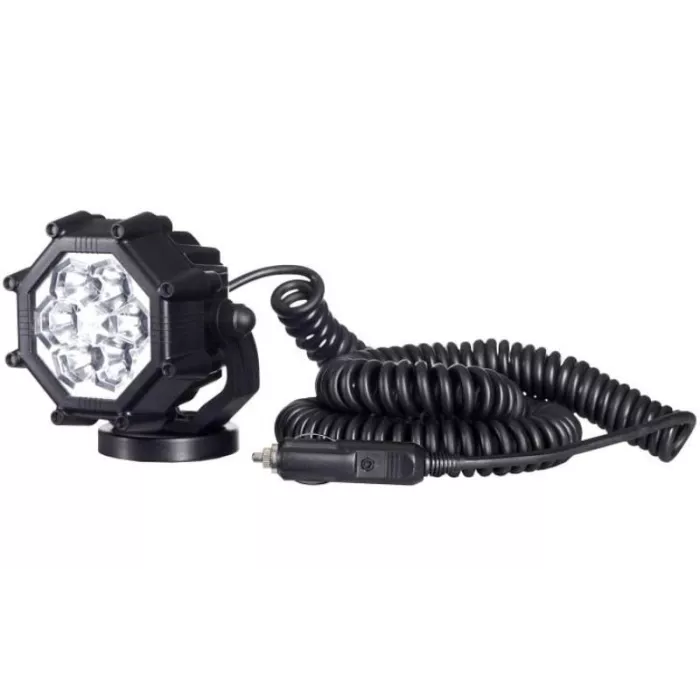 Feu de Travail Avec Fixacion Magéntique Et Fiche Allume-cigare (LED) Blanc 12 / 24V Universel