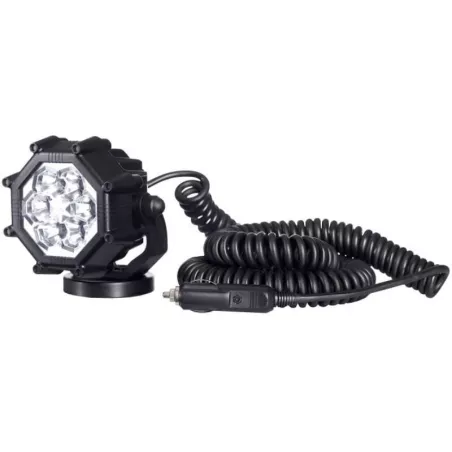 Luz de Trabajo con Enchufe de Mechero y Imán (LED) Blanca 12 / 24V Universal