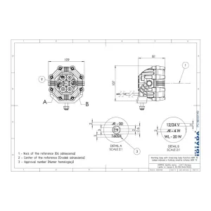 Work Light With Reversing Function (LED) White 12 / 24V Universal