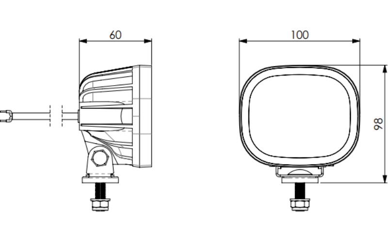 Lampa Robocza (LED) Biały 12 / 24V Uniwersalny