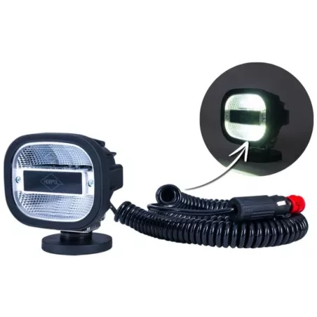 Lampa Robocza z Magnesem I Wtyczką Do Zapalniczki (LED) Biały 12 / 24V Uniwersalny
