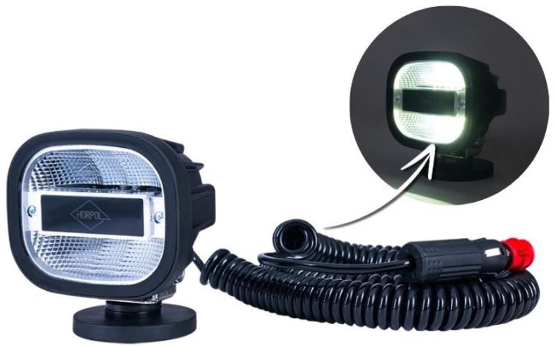 Arbeitsleuchte Mit Magnethalter Und Zigarettenanzünder-Stecker (LED) Weiß 12 / 24V Universal