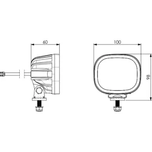 Arbeitsleuchte Mit Warnlicht (LED) Weiß 12 / 24V Universal