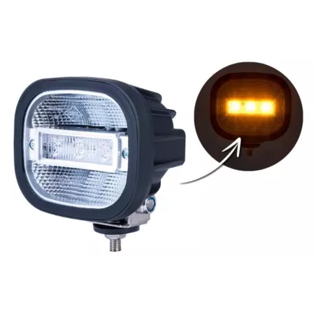 Work Lamp With Warning Light (LED) White - Orange 12 / 24V Universal
