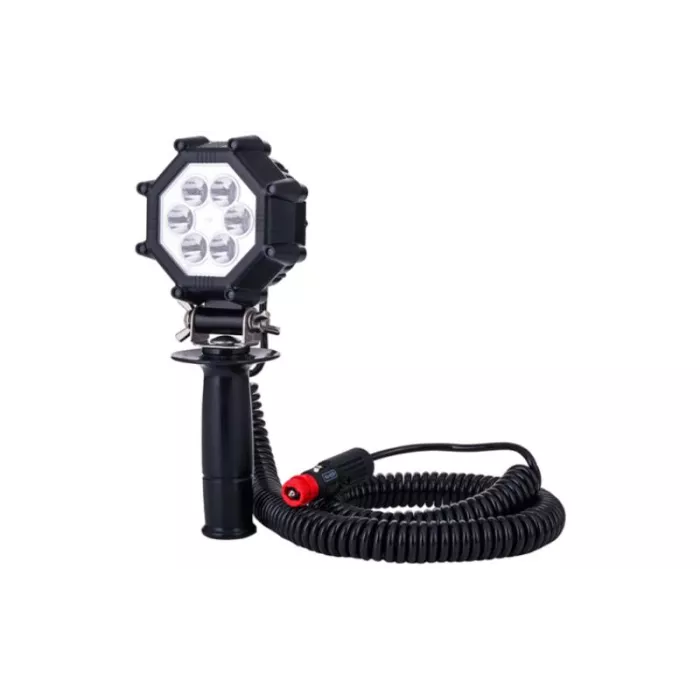 Work Lamp Slim With Handle And Cigarette Lighter Plug (LED) White 12 / 24V Universal