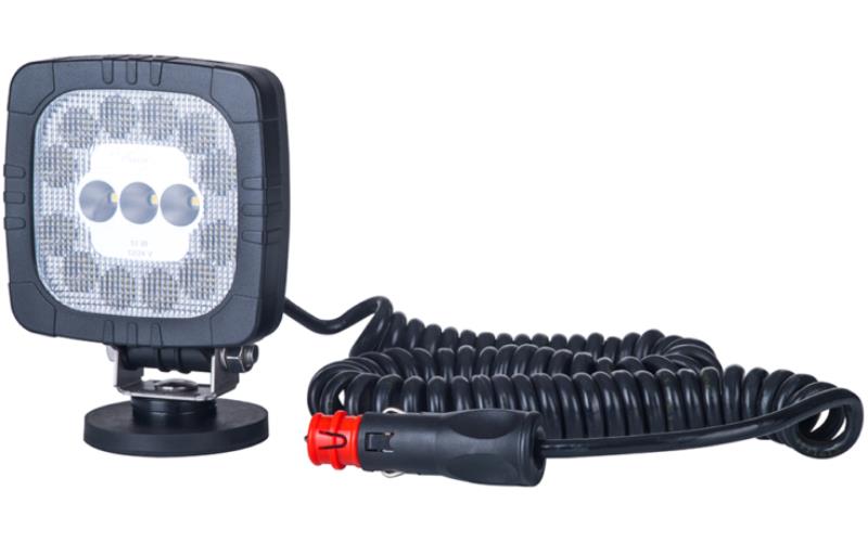 Work Light With Magnetic Assemble Base And Cigarette Lighter Plug (LED) White 12 / 24V Universal