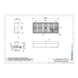 Feu Antibrouillard (LED) Rouge 12 / 24V Universel