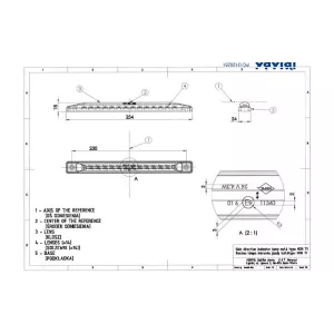 Feu Clignotant (LED) Orange 12 / 24V Universel
