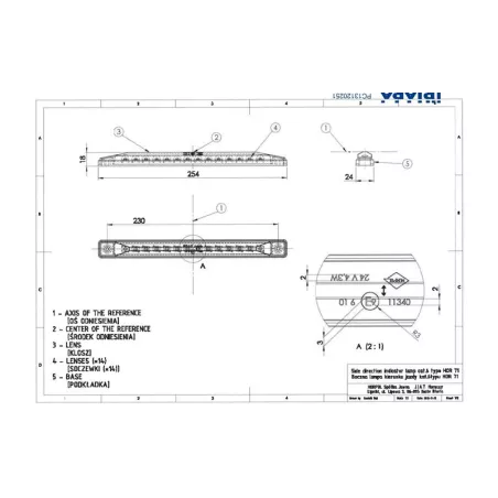 Side Direction Indicator (LED) Orange 12 / 24V Universal