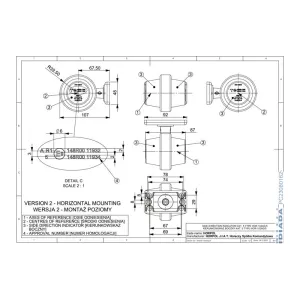 Ein Doppelter Markierungsleuchte-Blinker Mit Einem Kurzen Ausleger (LED) Orange 12 / 24V Universal