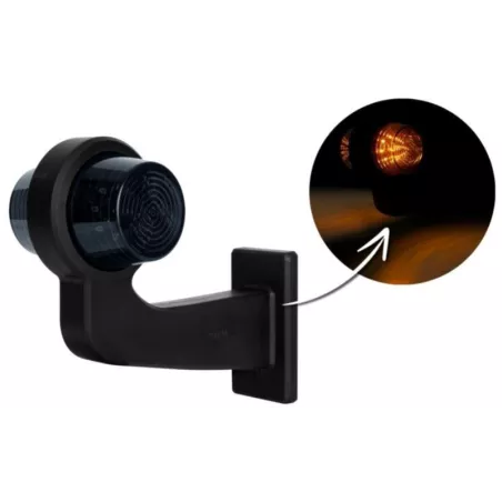 Clignotant Latéral Double Sur Un Bras Télescopique Long (LED) Orange 12 / 24V Universel