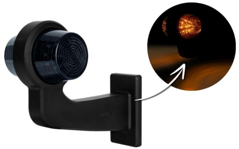 Clignotant Latéral Double Sur Un Bras Télescopique Long (LED) Orange 12 / 24V Universel