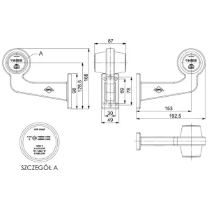 Lampa Kierunkowskazu (Old School) Na Wysięgniku Długim (LED) Pomarańczowy 12 / 24V Uniwersalny