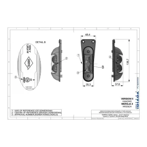 Side Direction Indictor With A Holder With Side Marker Light (LED) Orange 12 / 24V Universal