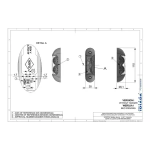 Side Direction Indicator (LED) Orange 12 / 24V Universal