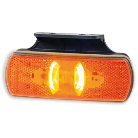 Marker Light With Direction Indicator With A Holder, Triple Function (LED) Orange 12 / 24V Universal