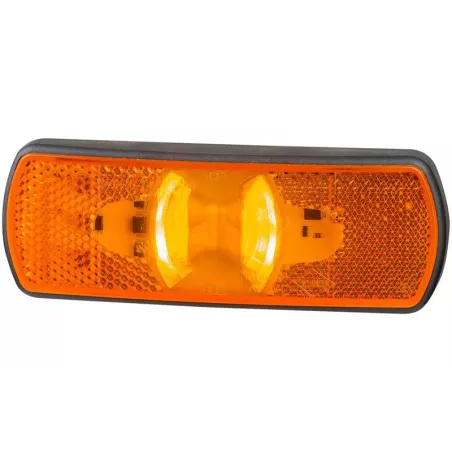 Luz de Gálibo con Intermitente y Reflejo, 3 Funciones (LED) Amarilla 12 / 24V Universal