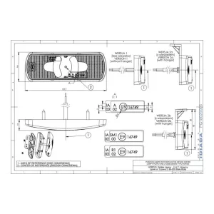 Marker Light With Direction Indicator, Triple Function (LED) Orange 12 / 24V Universal