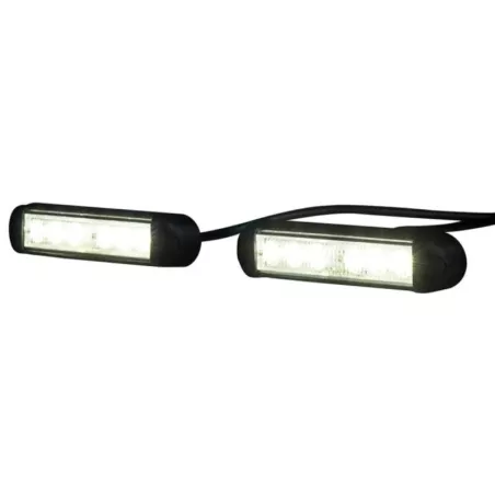 Ensamble de Feux de Jour (LED) Blanc 12 / 24V Universel