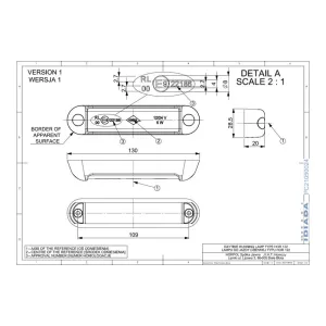 Set Of Daytime Running Lights (LED) White 12 / 24V Universal