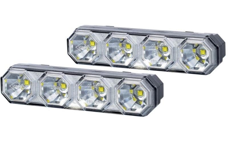 Juego de Dos Luces de Circulación Diurna (LED) Blanca 12 / 24V Universal