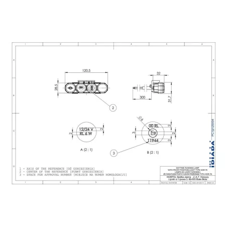 Juego de Dos Luces de Circulación Diurna (LED) Blanca 12 / 24V Universal