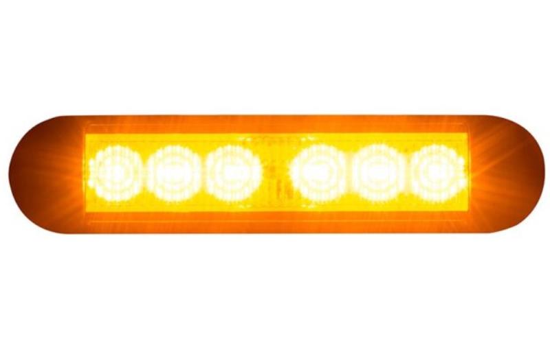 Lampa Ostrzegawcza Błyskowa (LED) Pomarańczowy 12 / 24V Uniwersalny