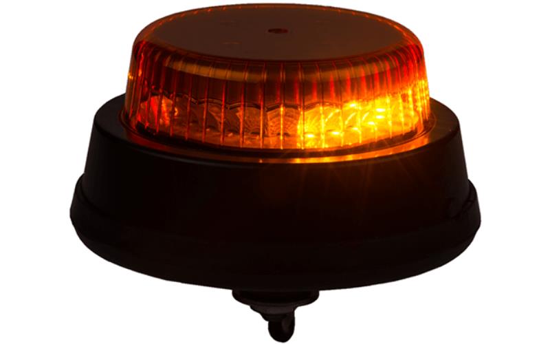 Gyrophare - Fixation Avec Boulon Central (LED) Orange 12 / 24V Universel