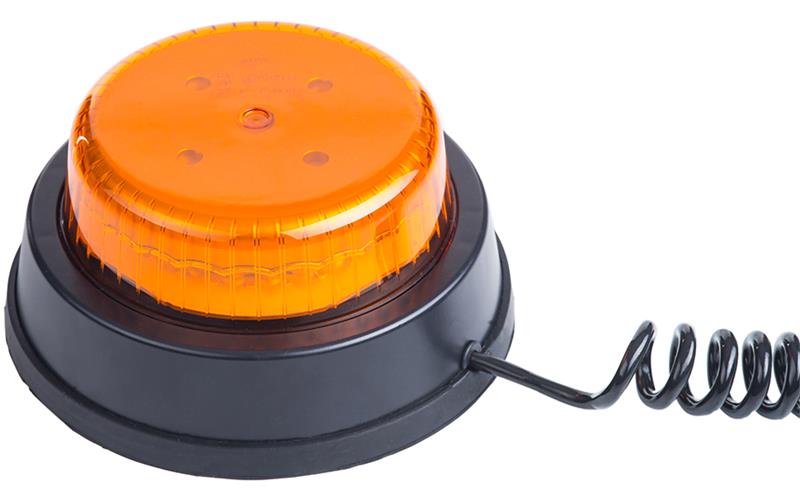 Lampa Ostrzegawcza (Rotacyjna) Mocowana Na Magnes (LED) Pomarańczowy 12 / 24V Uniwersalny