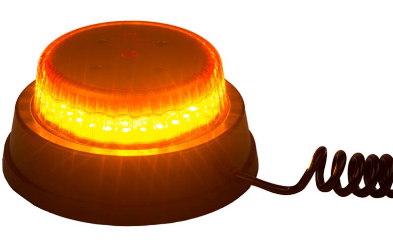 Beacon Light With Magnet Holder (LED) Orange 12 / 24V Universal