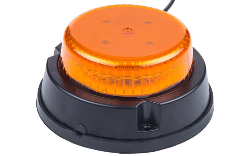Gyrophare - Fixation 3-points (LED) Orange 12 / 24V Universel