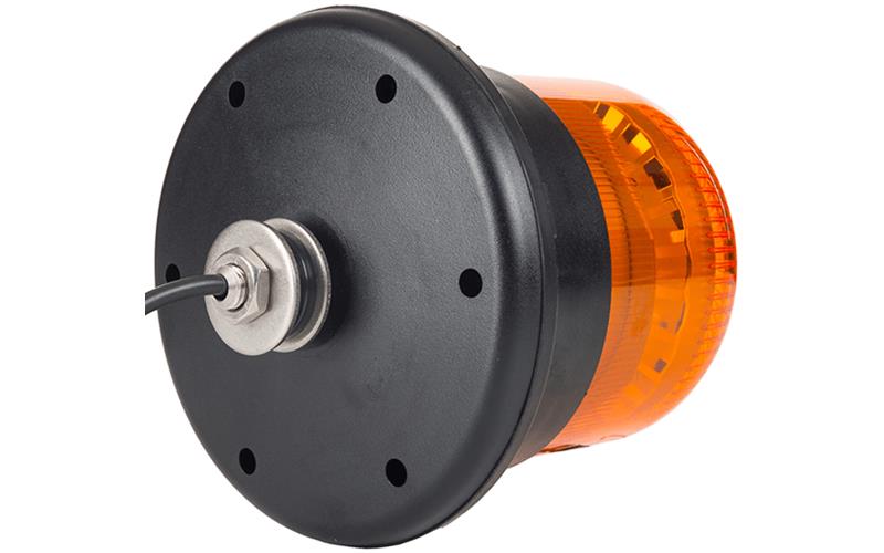 Gyrophare - Fixation Avec Boulon Central (LED) Orange 12 / 24V Universel