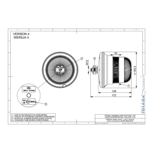Gyrophare - Fixation Avec Boulon Central (LED) Orange 12 / 24V Universel