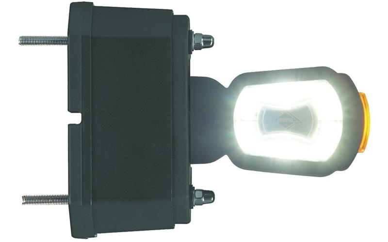 ГАБАРИТНЫЙ ФОНАРЬ С МОДУЛЕМ ДАТЧИКА ЗАДНЕГО ХОДА (LED) БЕЛЫЙ - ОРАНЖЕВЫЙ - КРАСНЫЙ 12 / 24V ЛЕВЫЙ