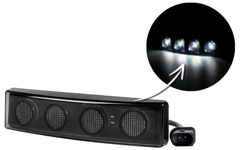 Lampa Pozycyjna Przednia z Wtyczką (LED) Biała 12 / 24V Uniwersalny
