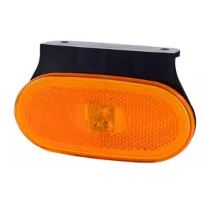 FEU DE GABARIT AVEC CATADIOPTRE, OVALE, SUSPEDNU (LED) ORANGE 12/24V UNIVERSEL
