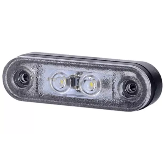 Side Marker Light, With A Slim And A Thick Rubber Pad (LED) White 12 / 24V Universal