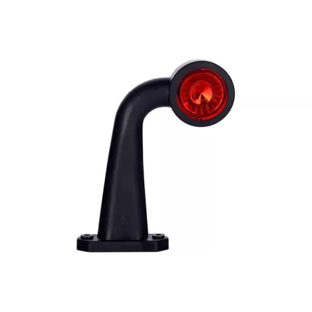 Lampa Obrysowa Na Wysięgniku Długim łamanym (LED) Biało - Czerwona 12 / 24V Lewa