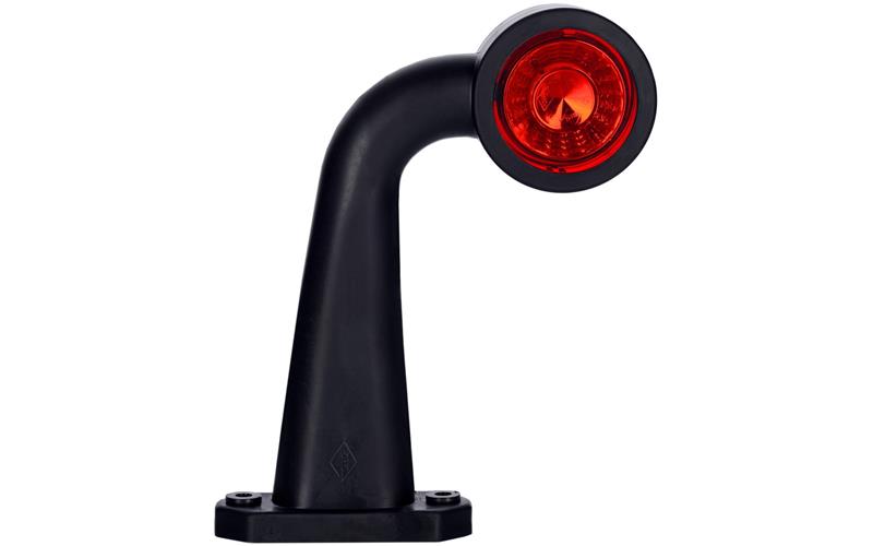 Lampa Obrysowa Na Wysięgniku Długim łamanym (LED) Biało - Czerwona 12 / 24V Lewa